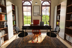 libraryroom Design Rendering