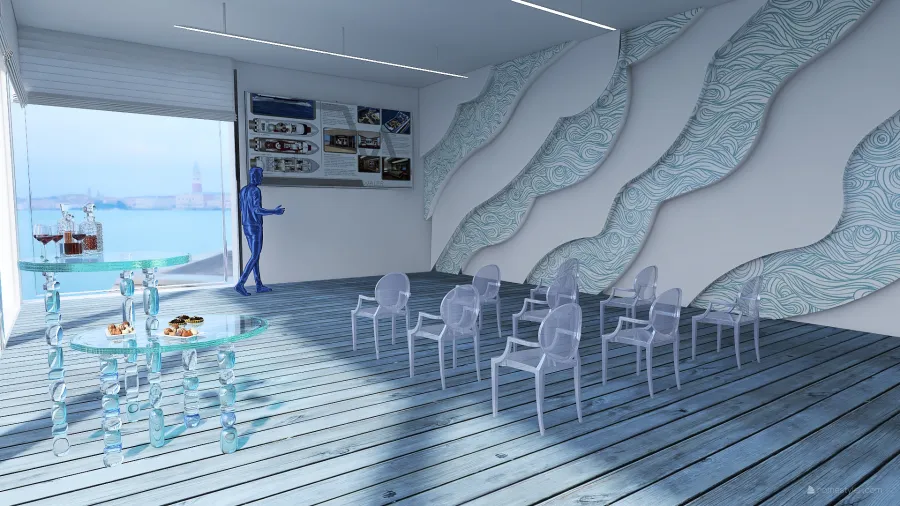 Meeting  conference presentation room 3d design renderings