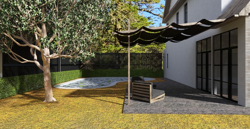 StyleOther WabiSabi FORESTRY GATES Beige ColorScemeOther EarthyTones WoodTones 3d design renderings