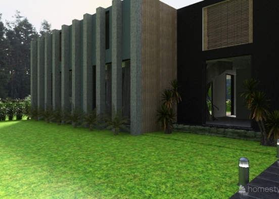 Periklis, modern villa.  Exterior design & floor plan Design Rendering