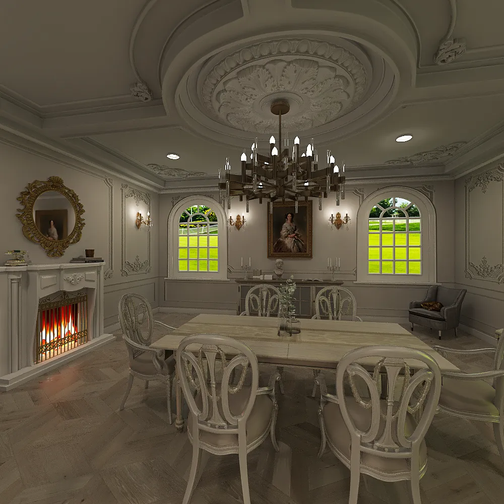 French Country Style 3d design renderings