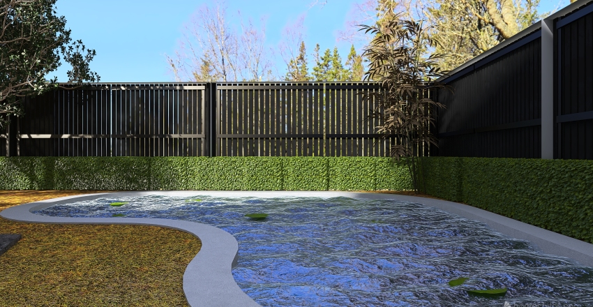 StyleOther WabiSabi FORESTRY GATES Beige ColorScemeOther EarthyTones WoodTones 3d design renderings