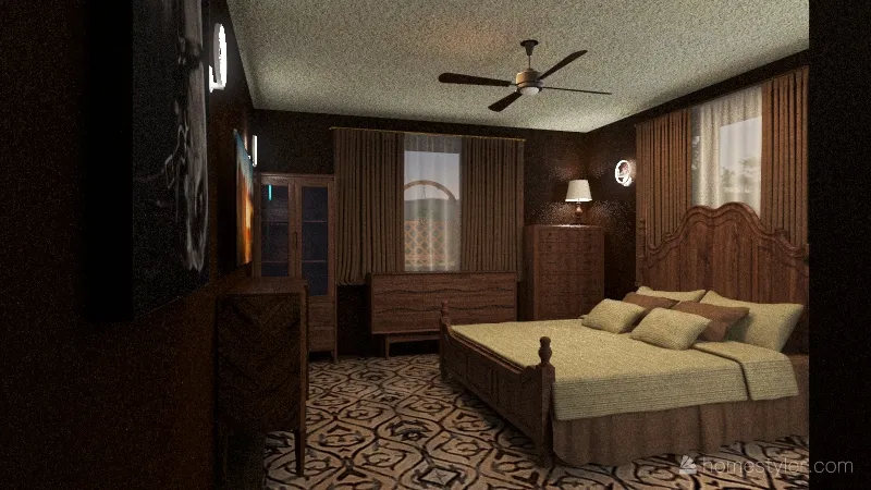 Accessible two bedroom 3d design renderings