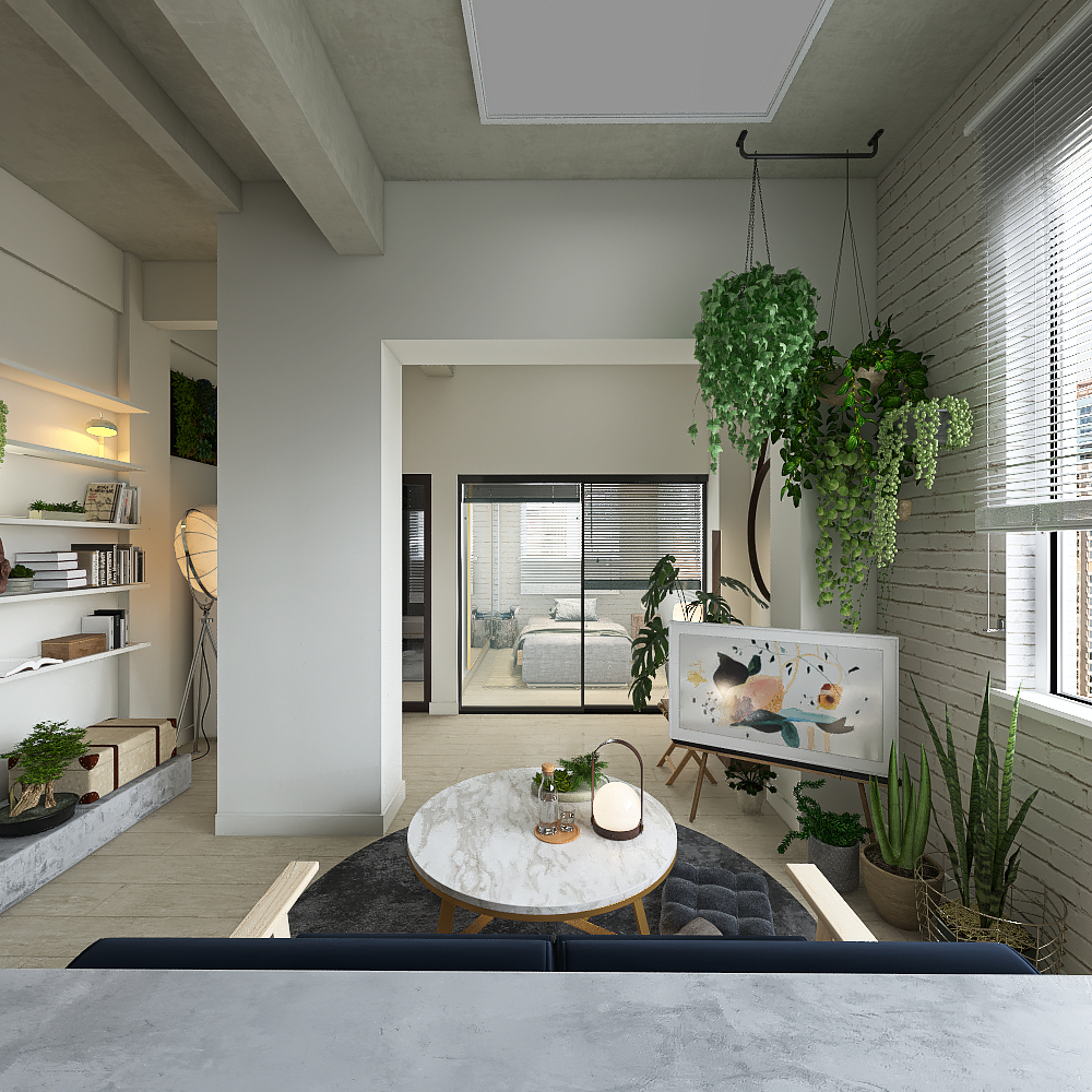 Small Apartment in Whitechapel 3d design renderings