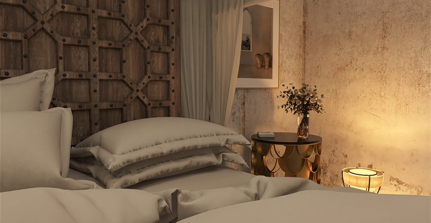 Mediterranean Living Interior Design Render