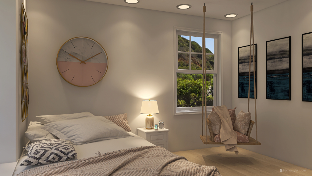 Mediterranean Sky Light Home 3d design renderings