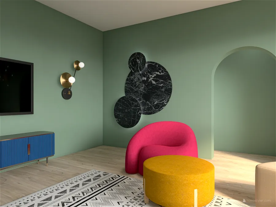 complementary Colored Space 3d design renderings