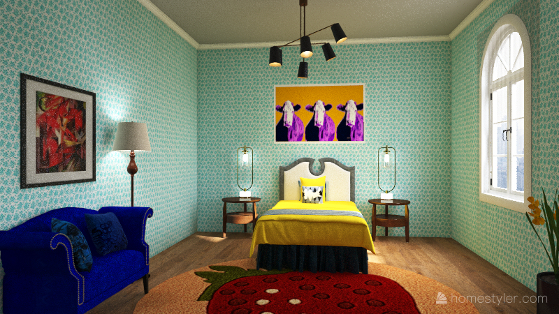 My li'l bro's house Interior Design Render
