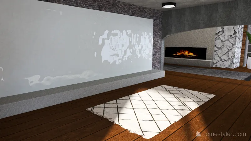 casa de invierno 3d design renderings