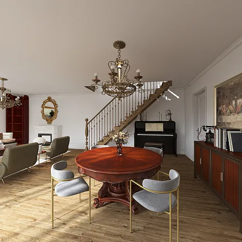duplex apartment 3d design renderings