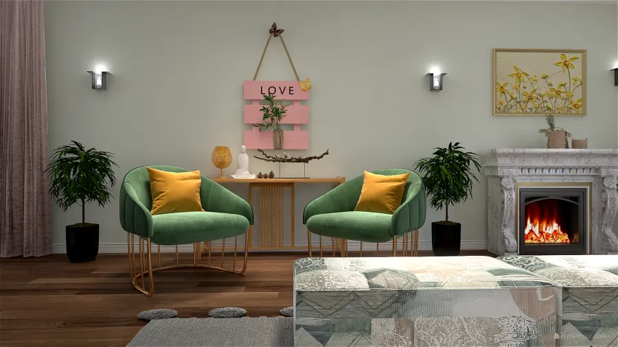 بوهيمي استايل 3d design renderings