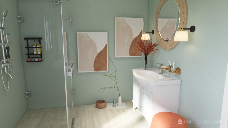 Gail F.'s Master Bathroom 3d design renderings