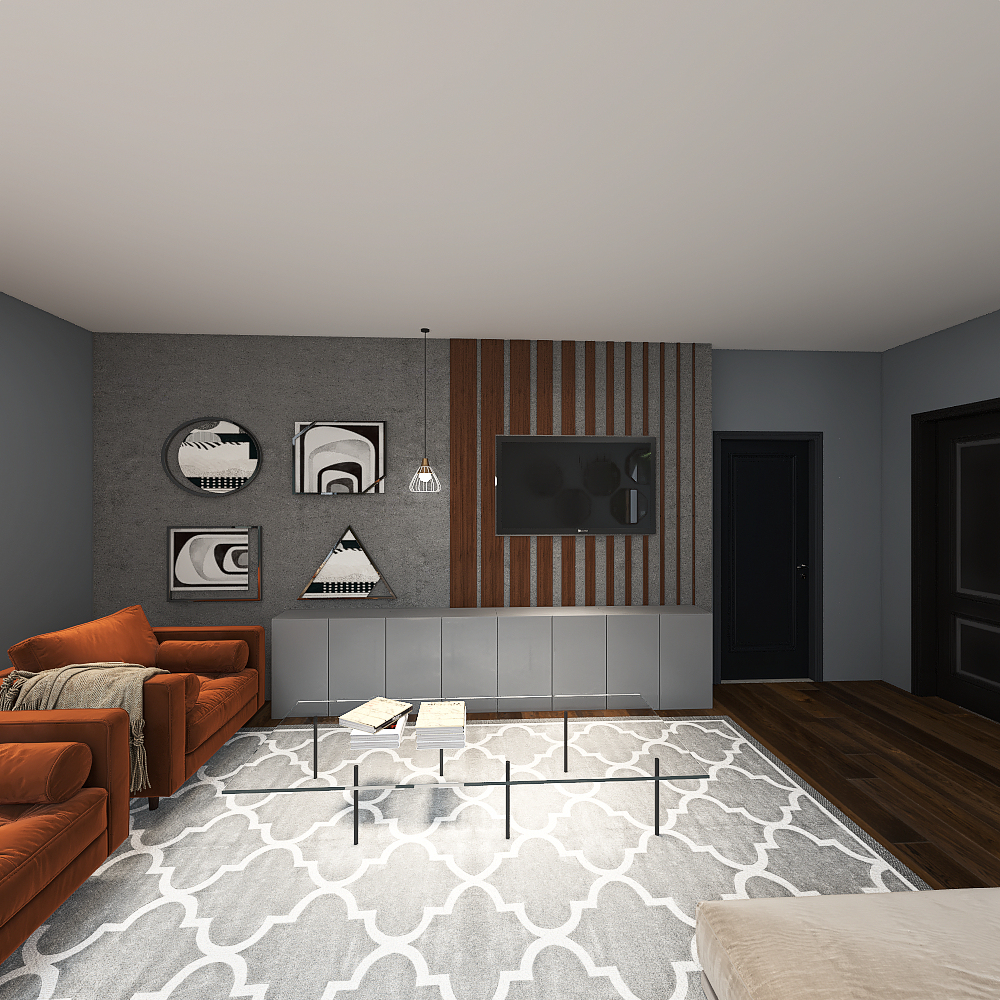 Casa no interior 3d design renderings