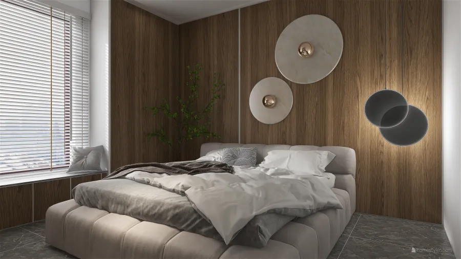 Modern MODERN APARTMENT IN CHINA WoodTones Grey ColorScemeOther 3d design renderings