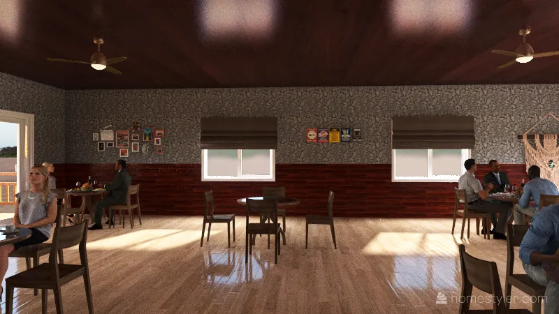 Lounge 3d design renderings