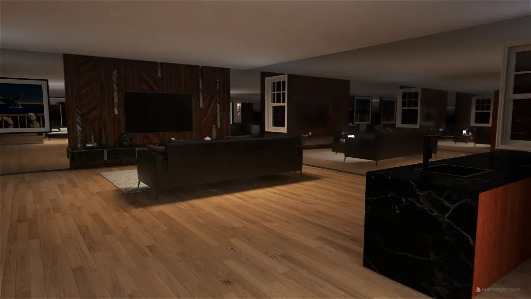 OneBedroomApartment 3d design renderings