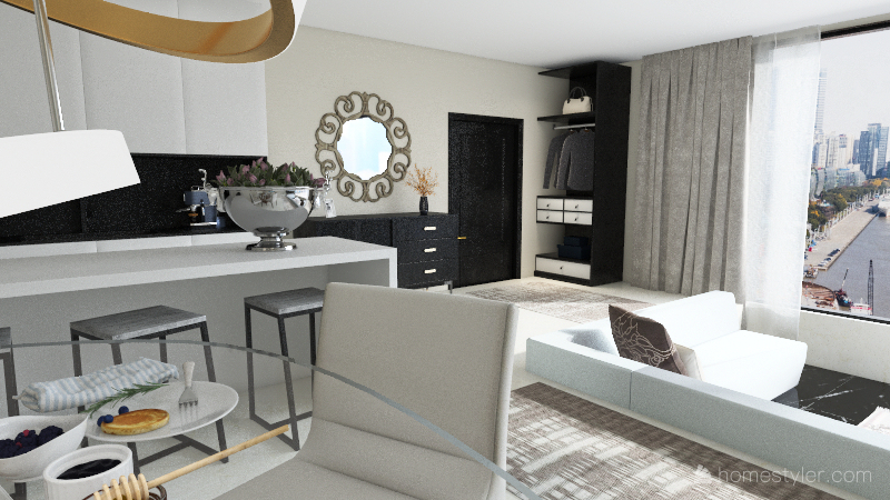 Sunken Room 3d design renderings