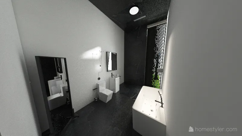 GUEST BATH 3d design renderings