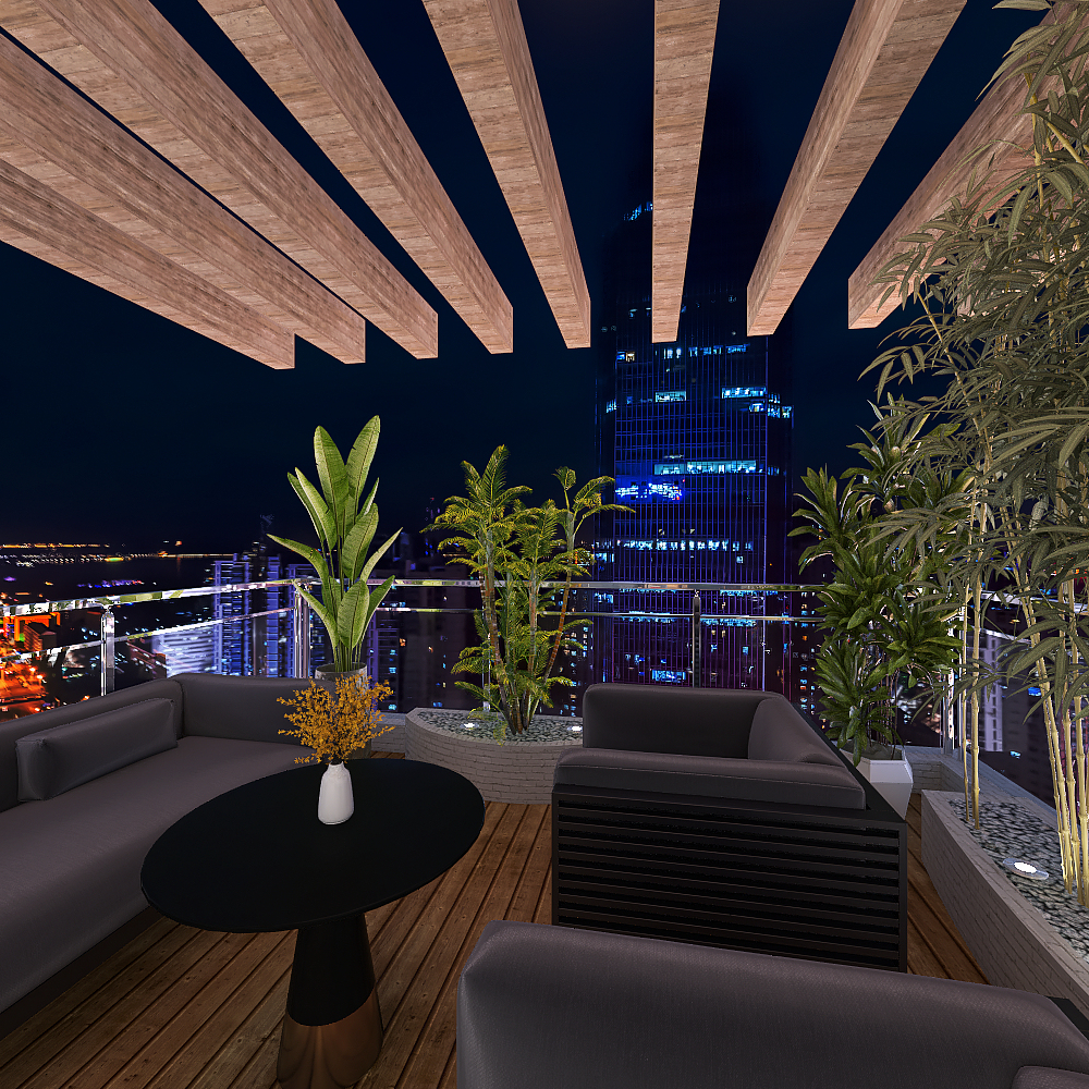 Balcony - Garden 3d design renderings