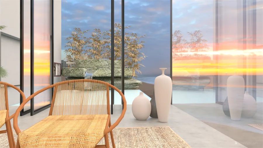 beach villa  M 3d design renderings