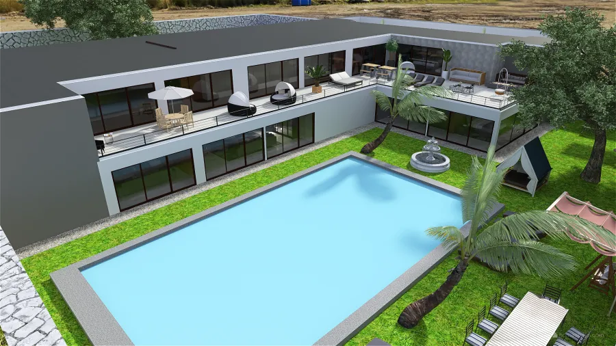 mansion moderna 3d design renderings