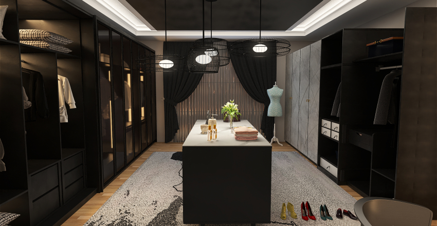 dressingroom 3d design renderings