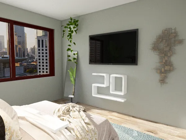 2 Bed 1 Bath Apartment 3d design renderings