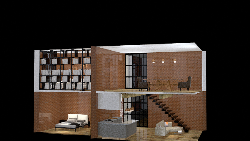 INDUSTRIAL HOUSE 3d design picture 114.81