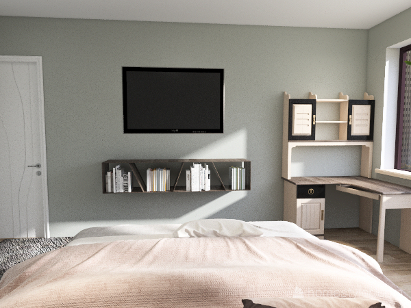 2 Bed 1 Bath Apartment 3d design renderings