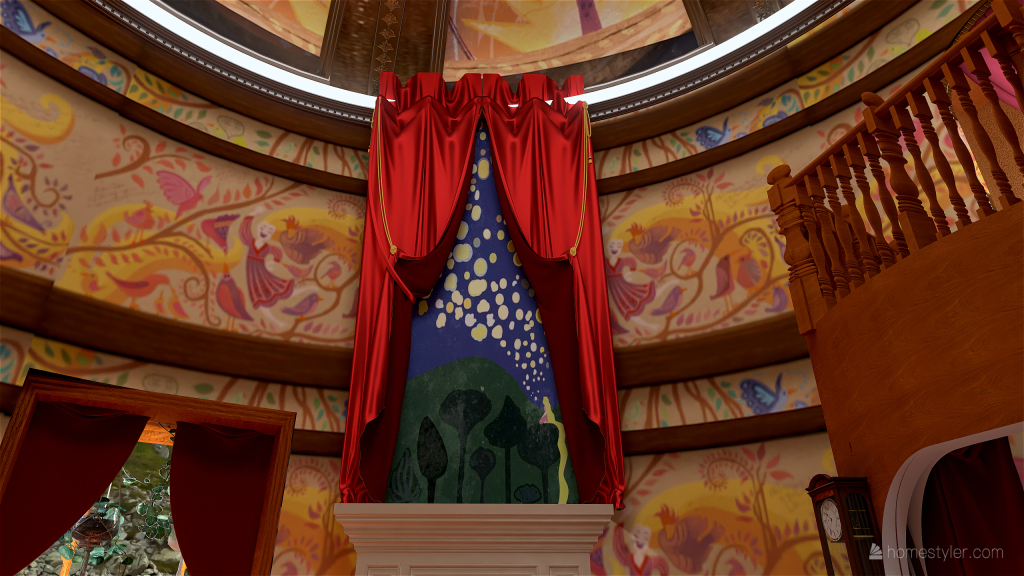 Rapunzel's Tower 3d design renderings