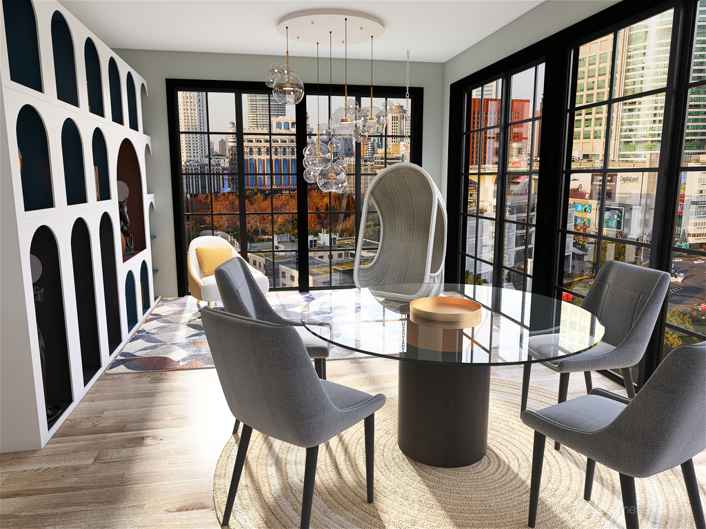 2 Bed 1 Bath Apartment 3d design renderings