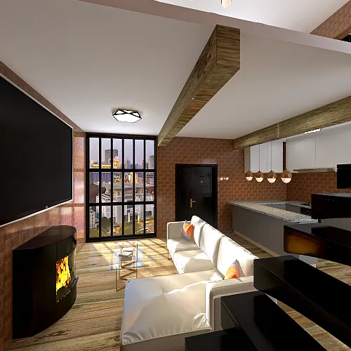 INDUSTRIAL HOUSE 3d design renderings