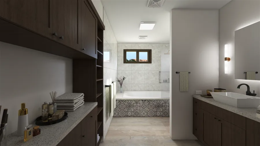 Sustainable Bathroom 3d design renderings