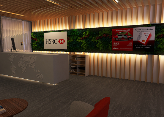 Recepción HSBC Design Rendering