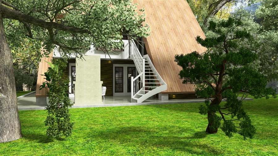 Forest cottage 3d design renderings