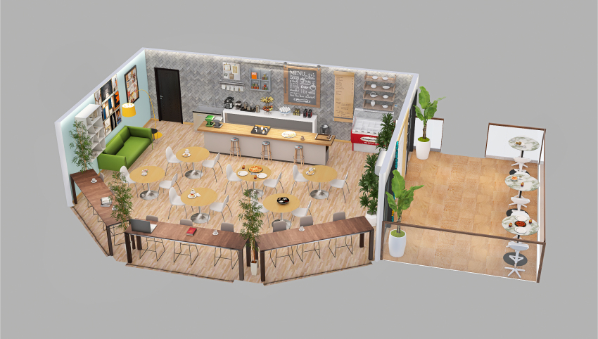 Greystone Cafe 3d design picture 104.41