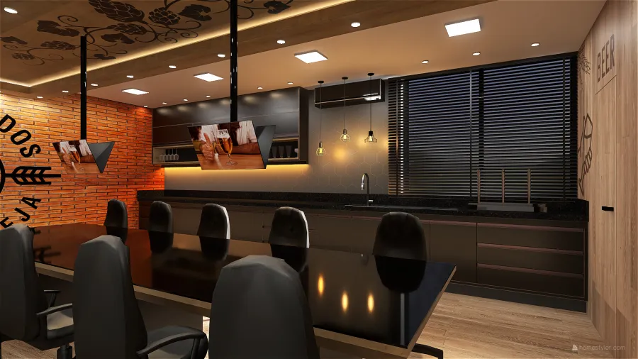 Sala Degustação 3d design renderings