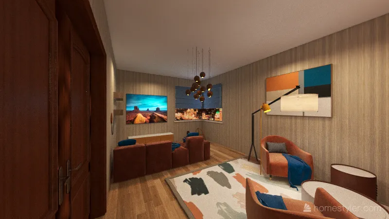 Просто комната 3d design renderings