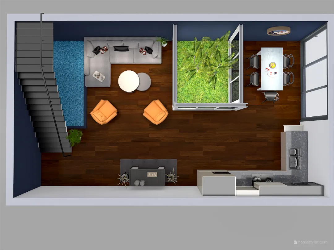 Sala comedor 3d design renderings