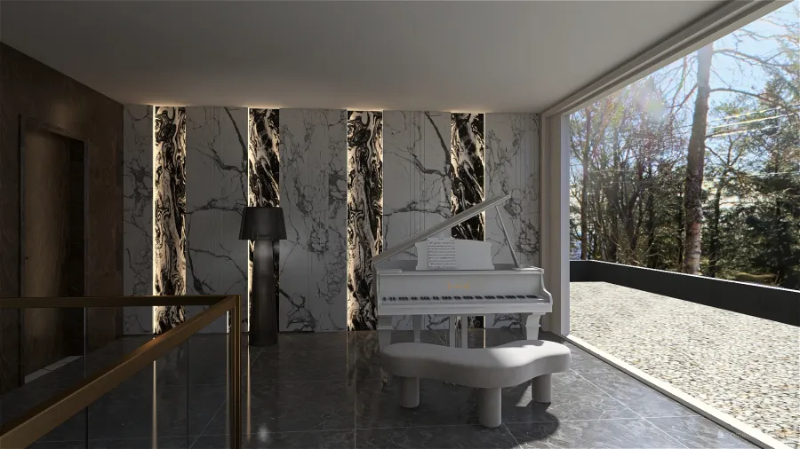StyleOther Contemporary ArtDeco Unplug villa White ColdTones ColorScemeOther 3d design renderings