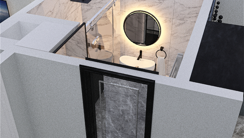 BW łazienka 3d design picture 70.08