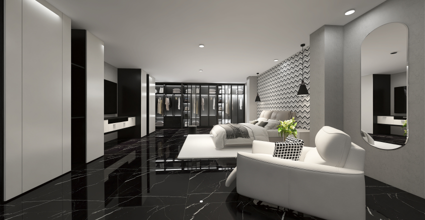 Minimalist and Modern Bedroom 3d design renderings