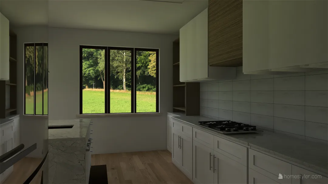 Parker Kitchen and Dining Option 2 3d design renderings
