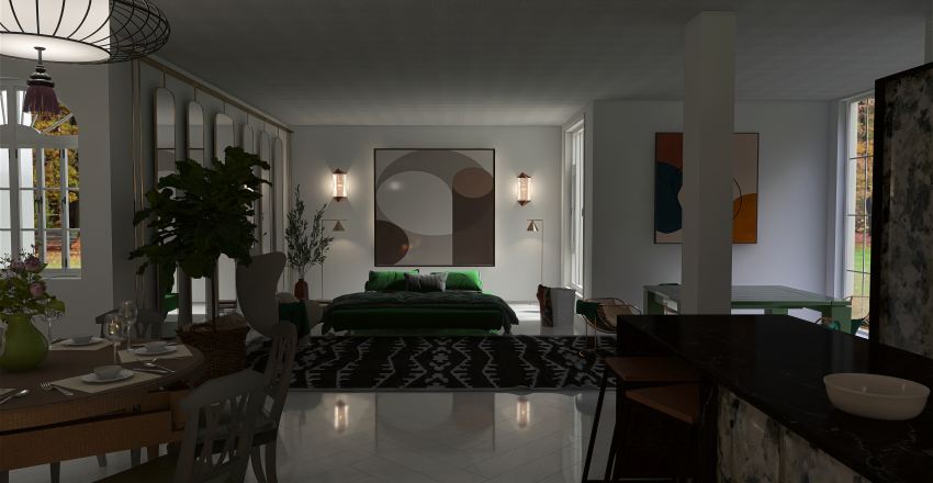 Touch of Green 3d design renderings