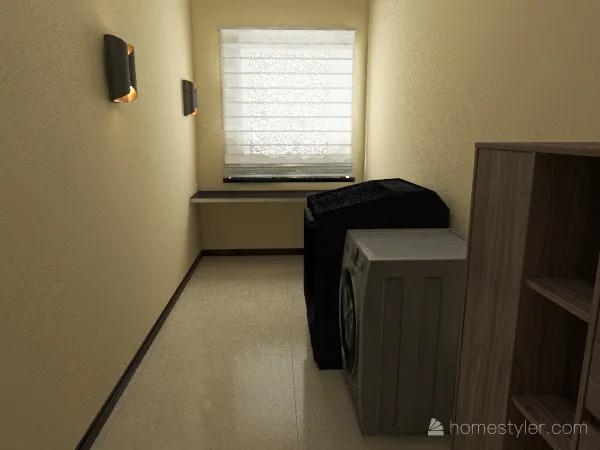 Laundry/Storage Room 3d design renderings