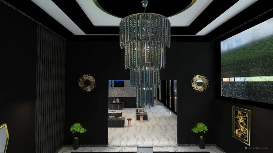 Contemporary StyleOther Dubai Villa ColorScemeOther Black WarmTones 3d design renderings