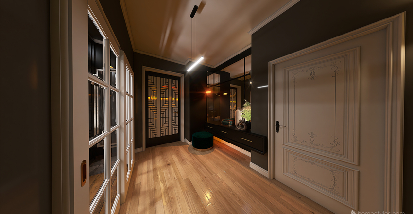 LCD RYBALSKY - 3 rooms Interior Design Render