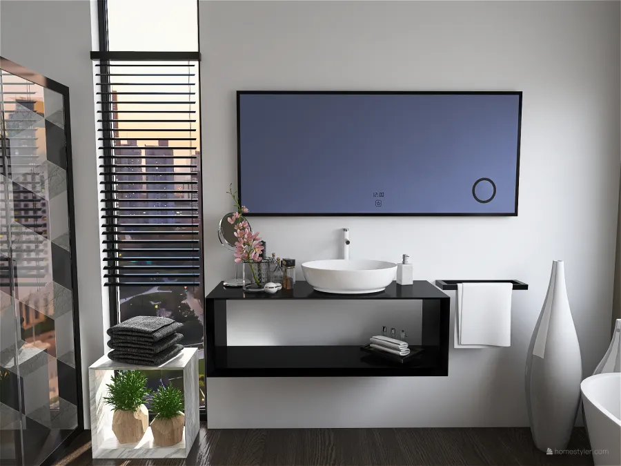 Modern Bathroom 3d design renderings