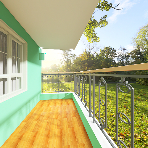 A Simple and Typical House Interior Design Render