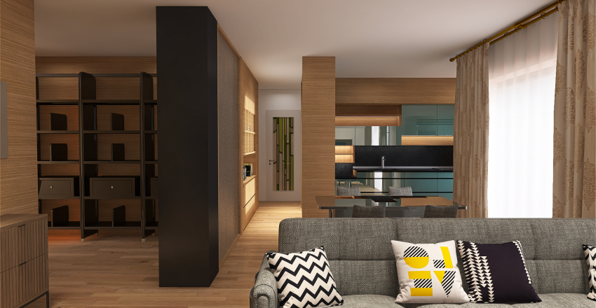Apartament 100mq 3d design renderings
